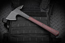 Knight Hawk Black/Cherry G-10 Handles with Black Cerakote Finish and Sheath