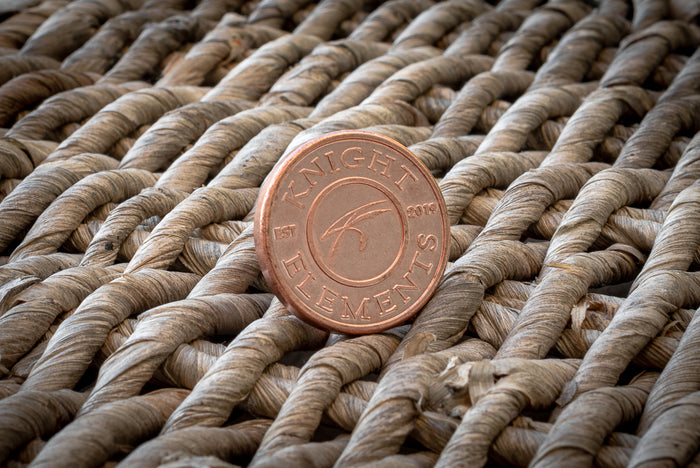 Limited Edition Hammered Worry Coin - Copper