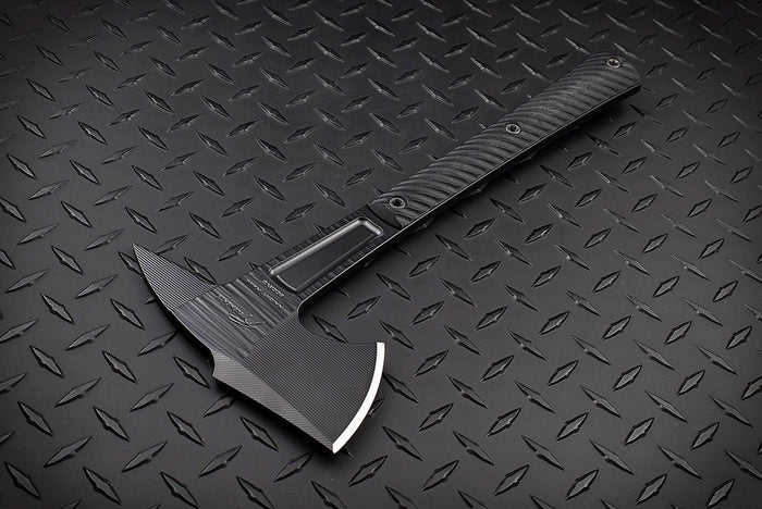 Knight Hawk Hand Textured Black Handles with Black Cerakote Finish