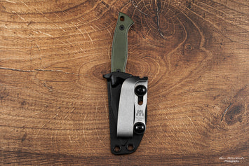 Mummert Knives Slotted Titanium Tumbled Reverse Clip w/ Mounting Hardware