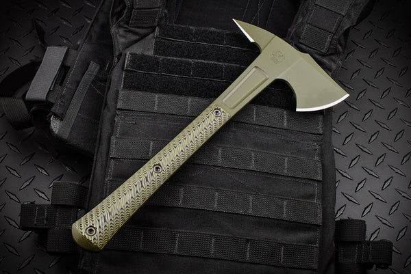 Knight Hawk Dirty Olive Handles with OD Green Cerakote Finish